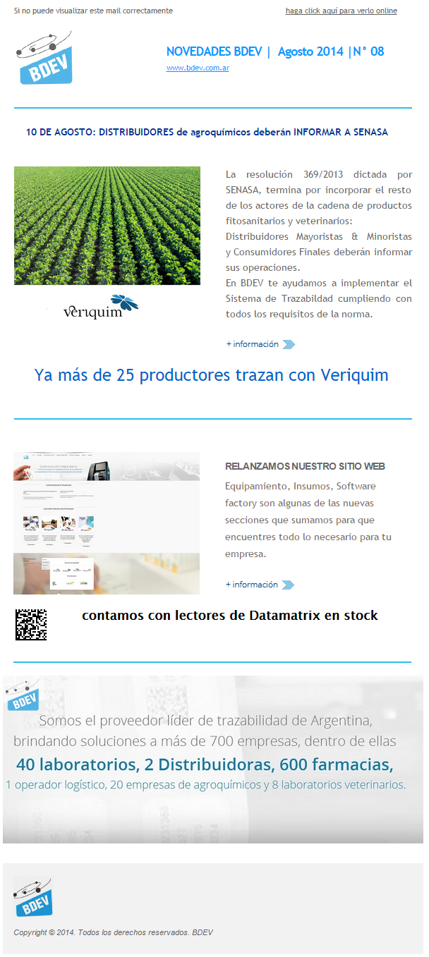 08 novedades agosto 2014 bdev